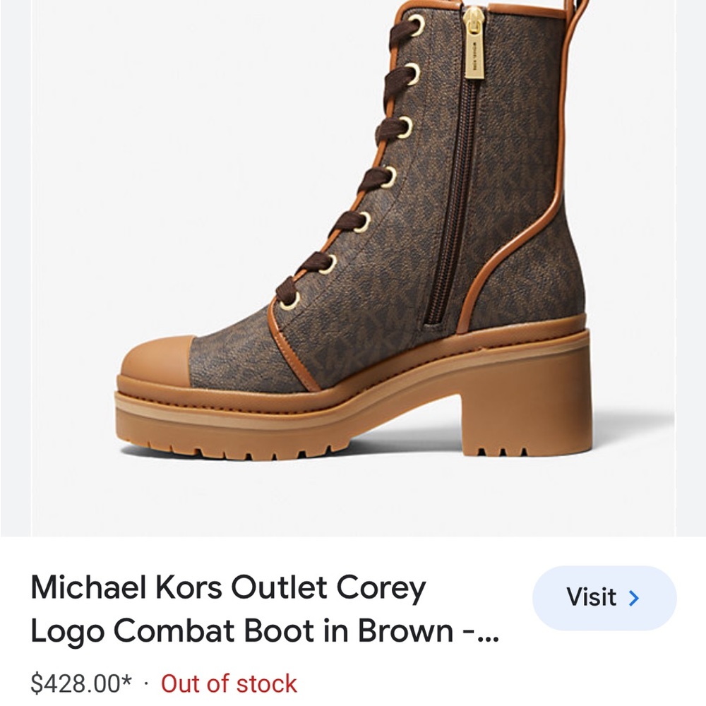 MICHEAL KORS BRAND NEW COMBAT BOOT